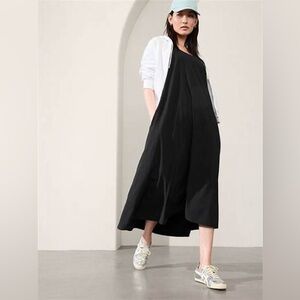 Athleta Presidio Traveler Maxi Dress Size 3X in Black. NWT